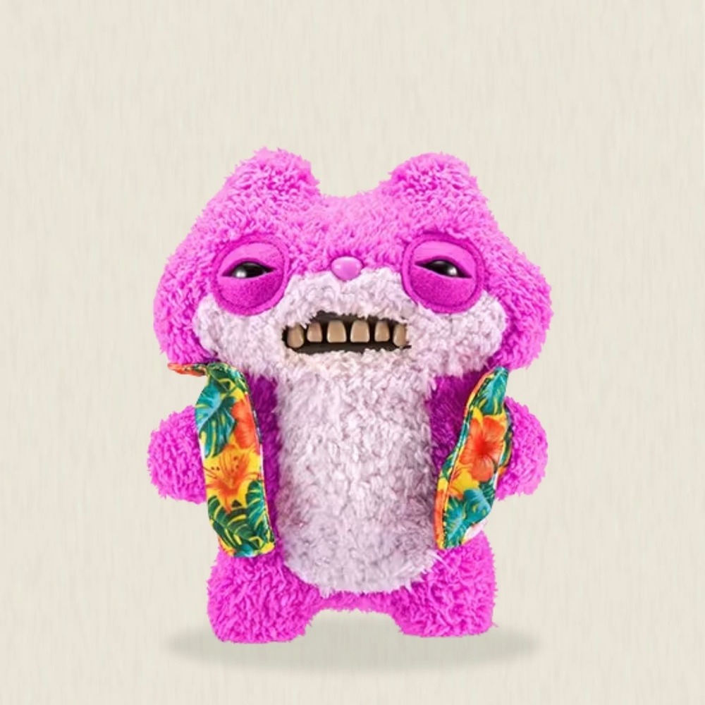 Fuggler Funny Ugly Monster Vacay Vibes Sketchy Squirrel Pink Plush‎ Toy NIB